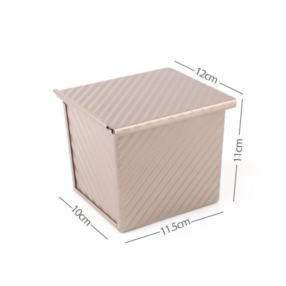 С Крышкой Кубическая Форма для Тостов Углеродистая Сталь Форма для Торта Форма для Выпечки Квадратная Гофрированная Форма для Хлеба Тесто