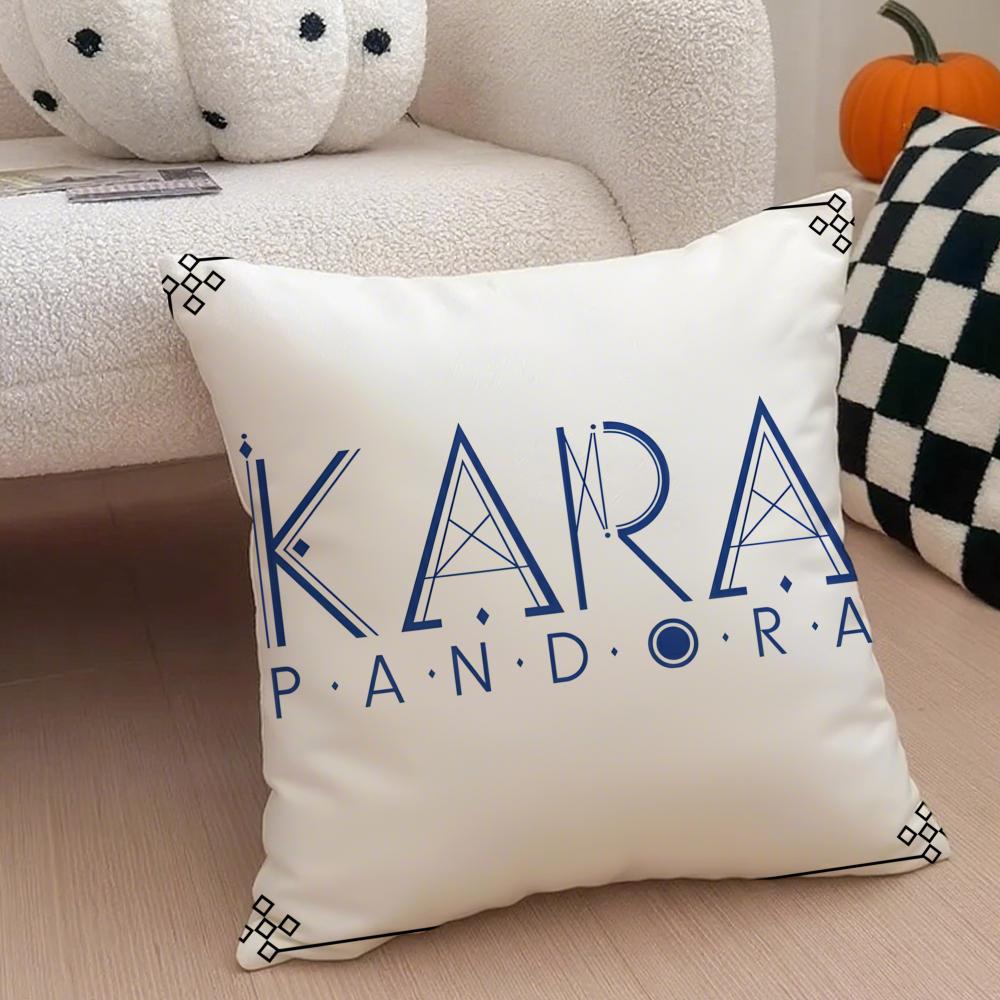 GirlGroup Kpop KKara Cushion Cover Throw Pillow Cover Hidden Button Durable Polyester Chair Cushion