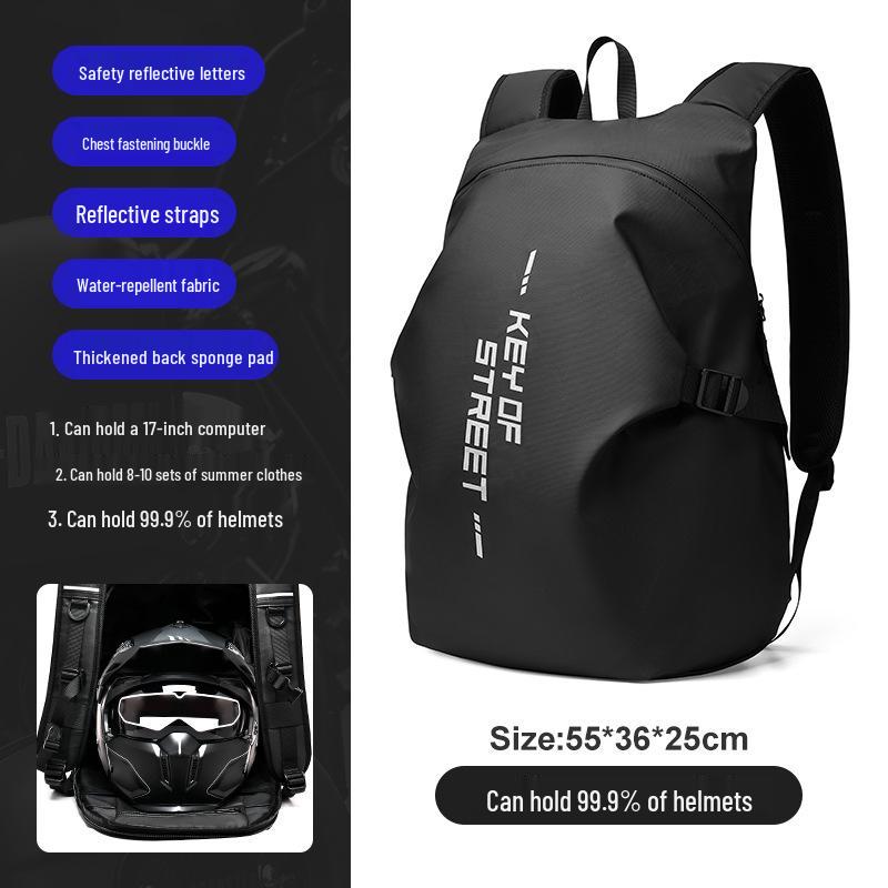 Водонепроницаемый рюкзак для мотоциклетного шлема - Большая дорожная сумка для мужчин и женщин