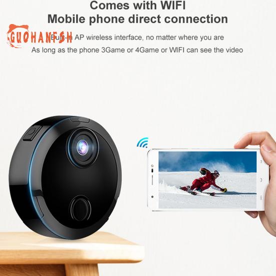 Мини-камера HDQ15 — HD-совместимая, обнаружение движения, инфракрасное ночное видение, 1080P, беспроводная камера наблюдения