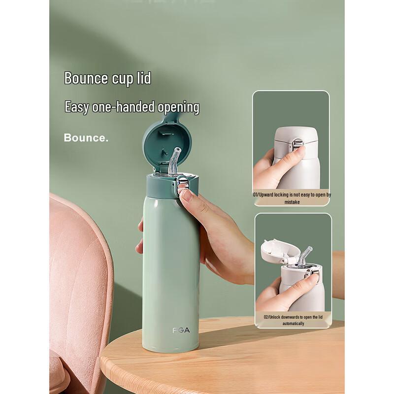 Fuguang 480ml Portable Insulated Straw Tumbler