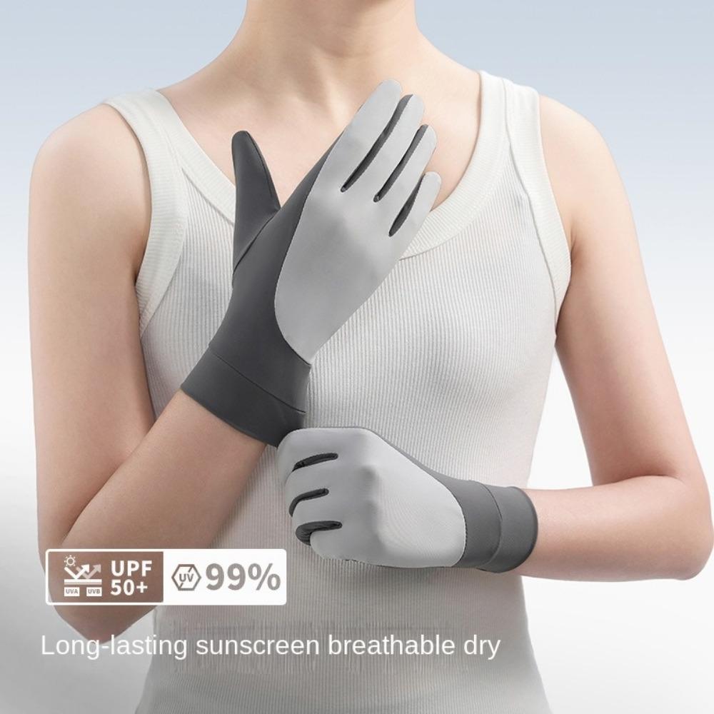 Высокоэластичные солнцезащитные перчатки для сенсорных экранов, перчатки для вождения, варежки для вождения, велоспорт
