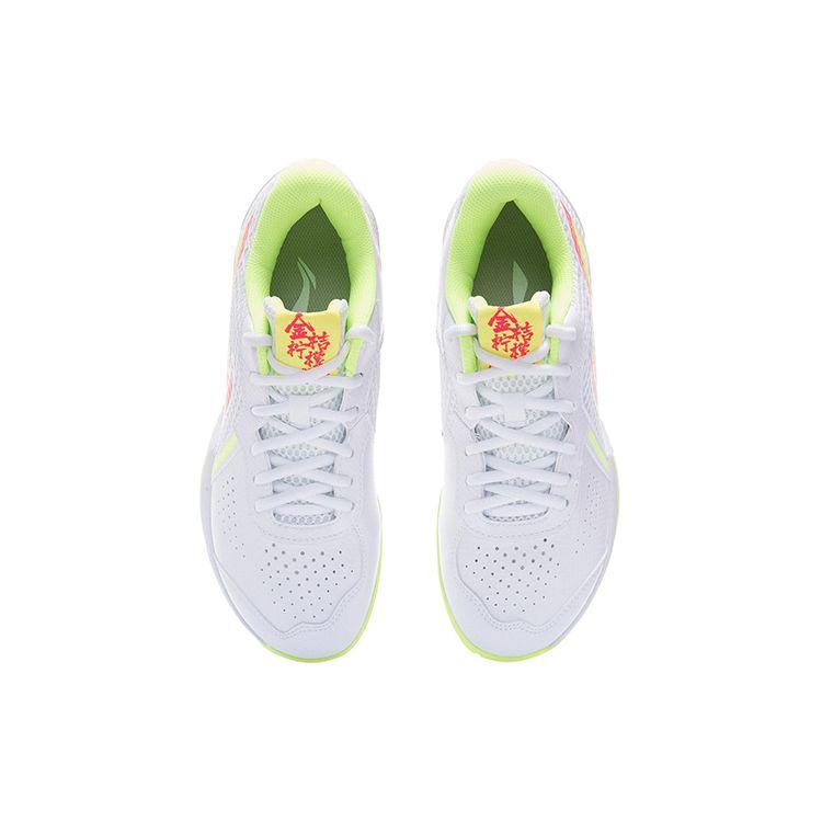 Li-Ning Кроссовки для бадминтона Thunder Series Lite Training с низким верхом, унисекс, золотисто-оранжевый лимонный AYTS020-1