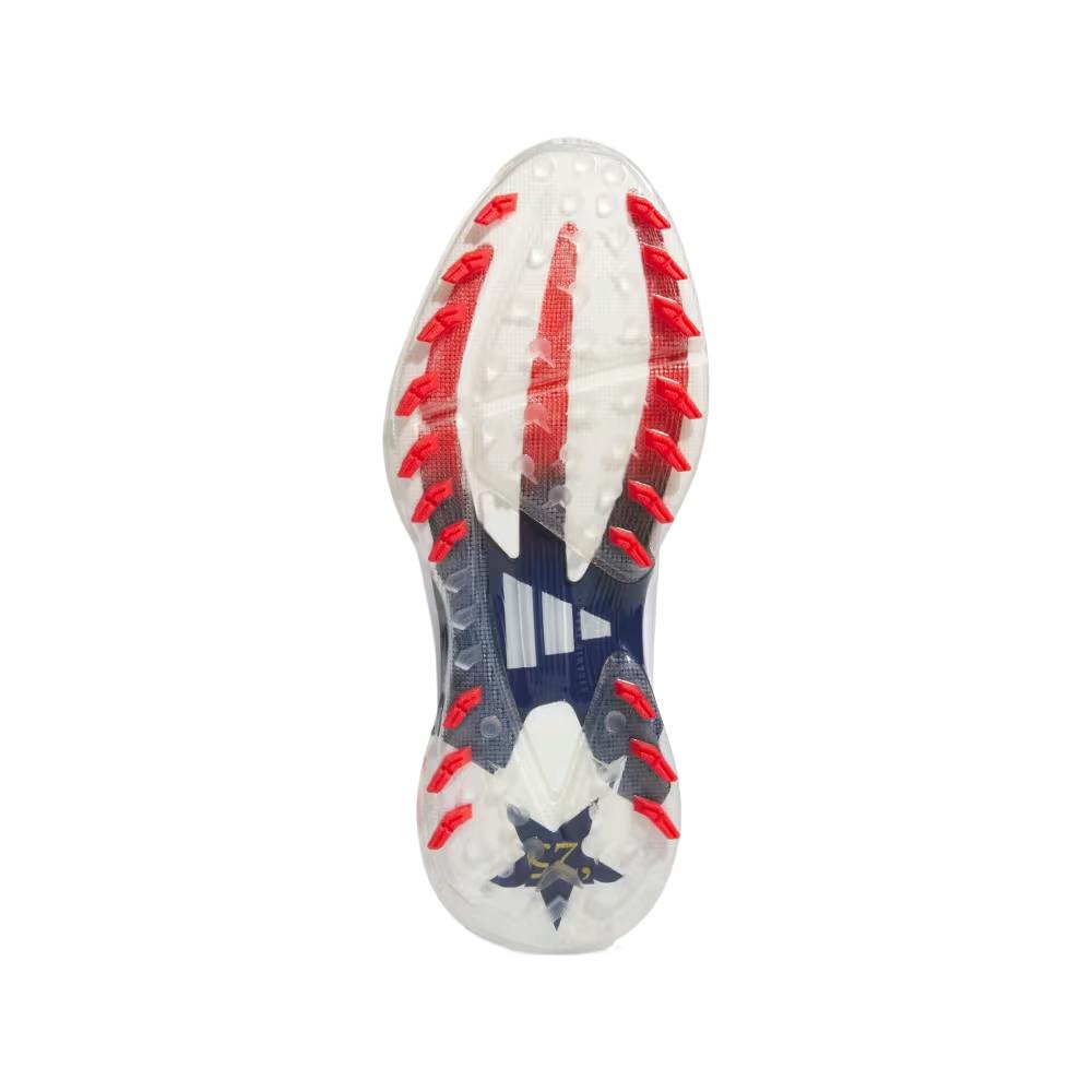 Adidas Adizero ZG Бесшипованные Гольф Облачно-белый Синий Красный Мужские Кроссовки Темно-синий JS1898