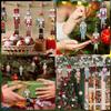 12PCS Nutcracker Wooden Decorative Set - Christmas Gift, Party Decoration And Home Decor