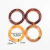 4PCS/Set Resin Geometric Bracelet Fashion Transparent Bracelet Vintage Bracelet Set  Jewelry