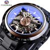 Men's Fashion Casual Waterproof Blue Glass Automatic Mechanical Watch