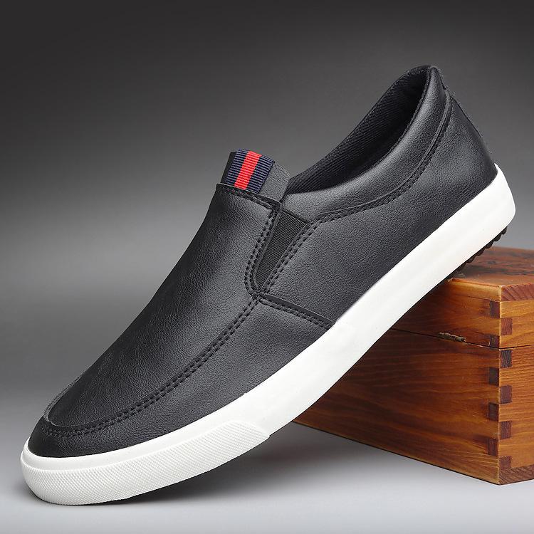 Новые весенние и осенние повседневные мужские туфли из искусственной кожи, трендовая корейская версия, ленивые туфли, нескользящие мокасины, мужские кроссовки Zapatos