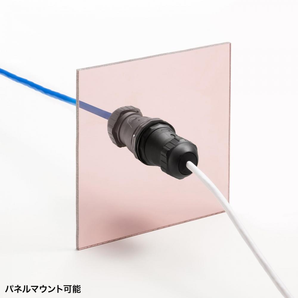 Sanwa Supply Outdoor RJ-45 Relay Adapter (Category 6A STP) ADT-EX-6ASTPWP