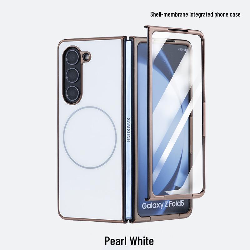 AG Матовый Магнитный Чехол для Samsung Z Fold 7 - Интегрированная Пленка и Защитный Корпус для Fold 6
