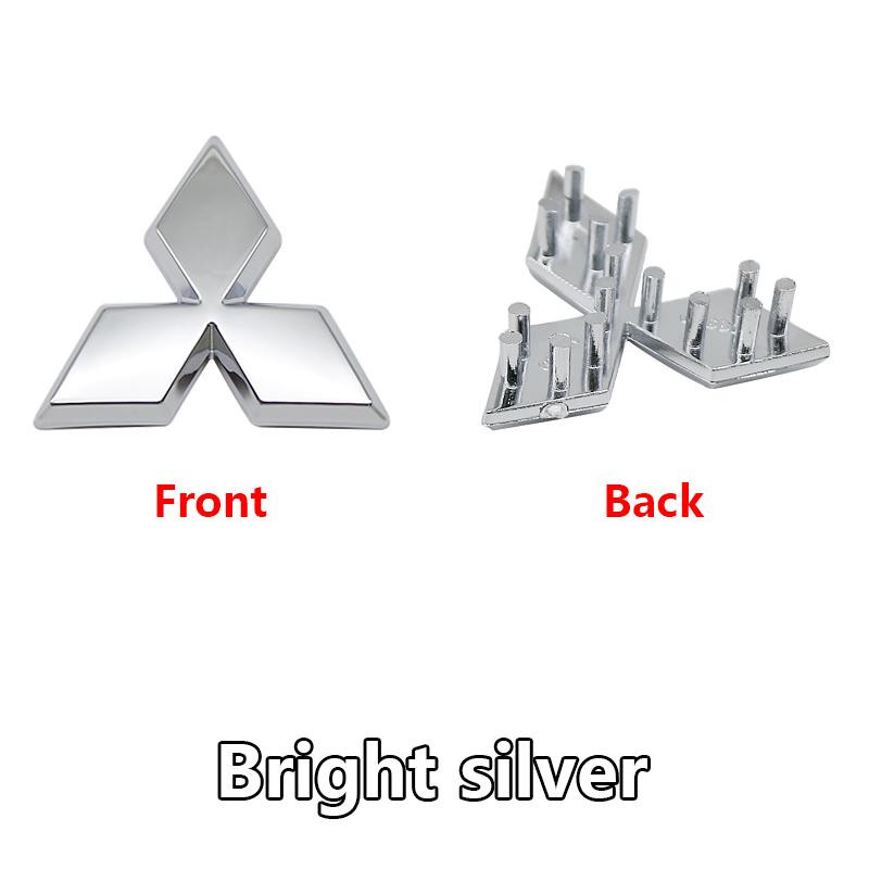 For Mitsubishi Pajero Space Star Xpander Ralliart Delica ASX 1Pc Mitsubishi Logo Steering Wheel Decal 3D Sticker Car Badge Logo