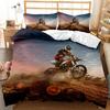 Крутой Мотоцикл Внедорожный Локомотив Комплект из трех предметов Пододеяльник Постельное белье