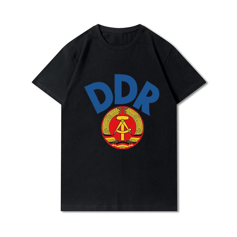 Мужская хлопковая футболка премиум-класса в стиле Харадзюку, ddr Germany, старик, говорящий, футболки с принтом, забавный стиль, хлопковая футболка с круглым вырезом, повседневные футболки