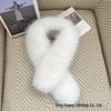 Double-Sided Faux Fox Fur Scarf: Thick, Warm, and Versatile Neck Warmer for Autumn and Winter.