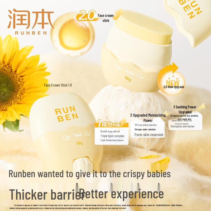 RUNBEN Children's Moisturizing Facial Balm Stick