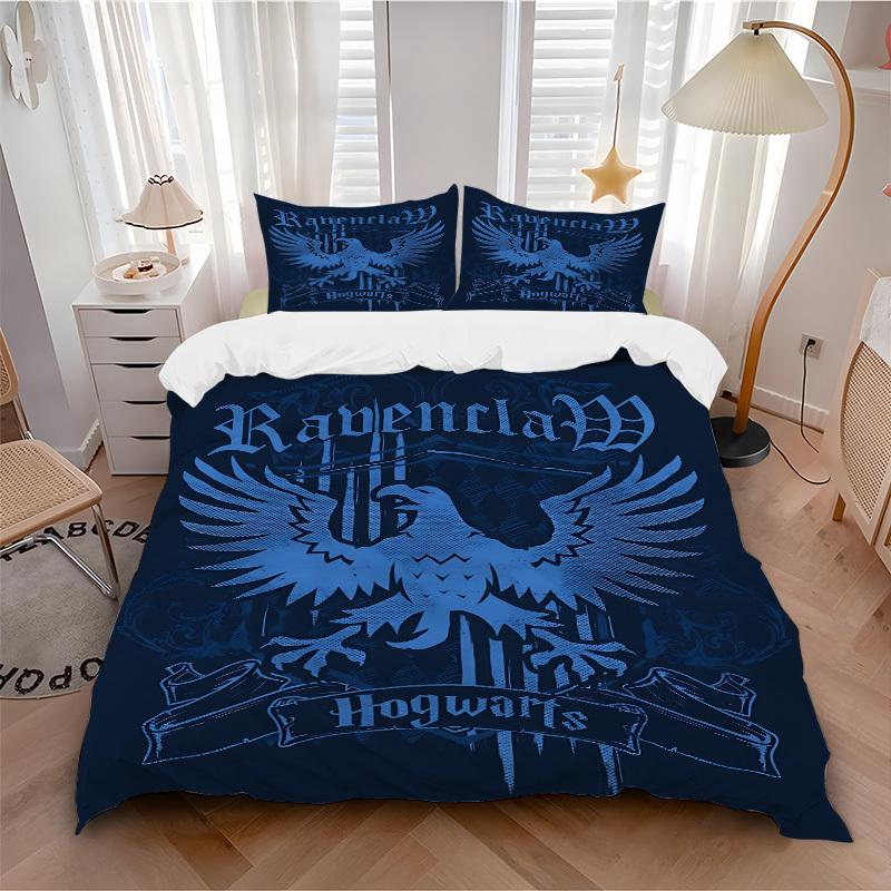 3pcs Ravenclaw Crest Bedding Set. Soft and Comfortable with No Core Included (1x Duvet Cover + 2x Pillow Covers) yy251010203
