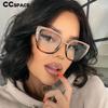 48262 Пластиковые титановые оправы для очков Cat Eye Ультралегкие Женские Оптические Модные Компьютерные Очки