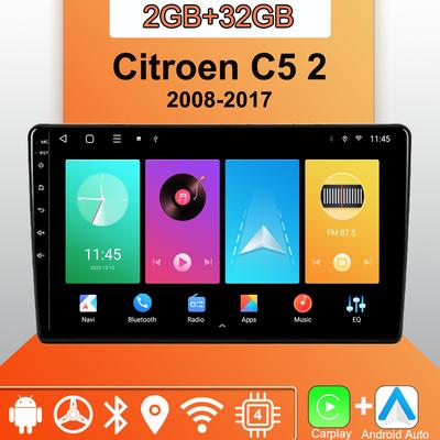 Android Carplay автомобильное радио для Citroen C5 2 2008-2017 мультимедийный проигрыватель головное устройство стерео GPS навигация BT WIFI 2+32 ГБ