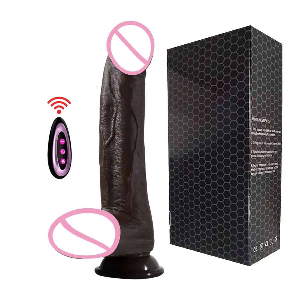 Realistic Dildo Vibrator Telescopic Female APP Remotely Controlled Heating Big Penis Massager Masturbator Adult Sex Toys Women