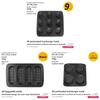 French Style Nonstick Bakery Mold With Punctured Loaf And Hot Dog Buns For Home Baking