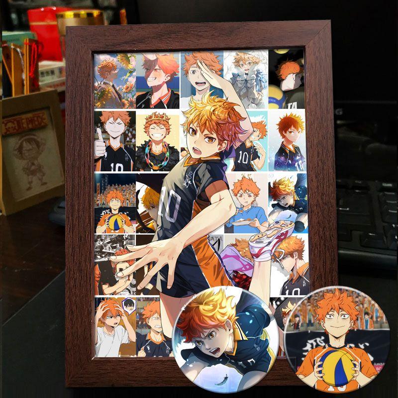 Хайкю!! Украшение фоторамки: Кагеяма Тобио и Хината Шоё - Готовая фоторамка-дисплей в подарок