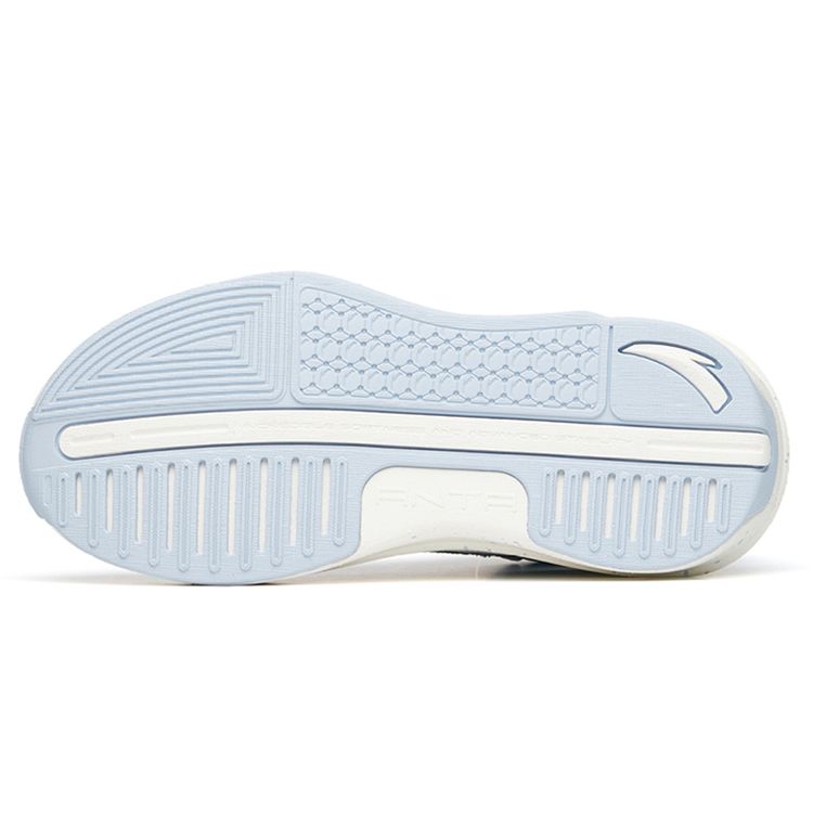 Anta C37 2.0 Ткань Синтетическая кожа Нескользящие Износостойкие Кроссовки для скейтбординга Женские Кроссовки Серо-Синие 922228082-5