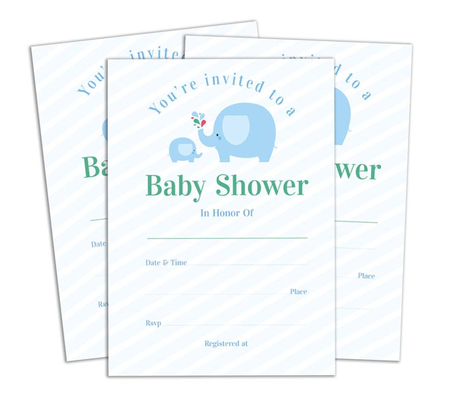 Пригласительная открытка на празднование рождения ребенка Darling Souvenir, которую можно распечатать, заполнить или написать в пустом месте, пригласительные на вечеринку, упаковка из 28 штук