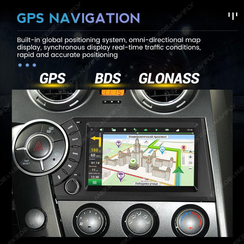 Navifly 7-дюймовый 2 Din Android автомобильный стерео мультимедийный проигрыватель для SsangYong Kyron Actyon 2005-2011 Навигация GPS CarPlay Авто Радио