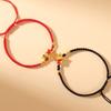 Кулон Черепаха-Дракон Браслет Года Браслет Удачи на Новый Год Уникальный Счастливый Красный Шнурок Девочки