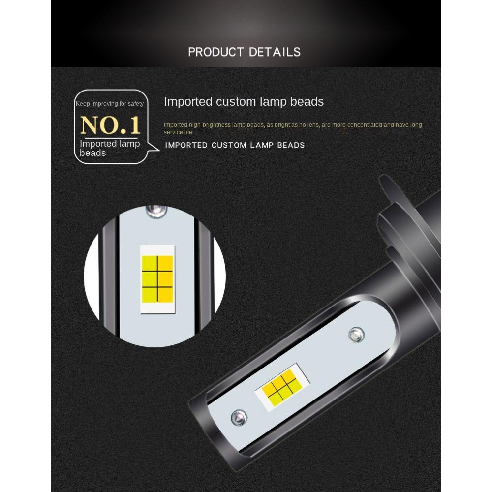 T6 трехцветная автомобильная светодиодная фара, фара дальнего и ближнего света, встроенная фара, золотой свет, противотуманные фары H1 H7 H11