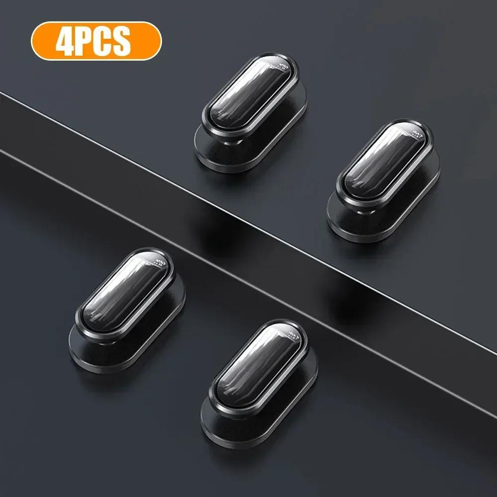 4 шт. Крючок для автомобиля Органайзер для хранения USB-кабеля, ключей, Автоаксессуары, Мини самоклеящийся настенный крючок-вешалка, Автомобильный крепежный зажим