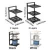 Adjustable Cabinet Layered Pot Rack Free Layering Pot Storage Rack Sink Storage Organizer  for Home