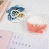 2 Pcs Seashell Shaped Ceramic Jewelry Storage Tray Trinket Holder Jewelry Display Stand Home Decor Necklace Ring Display Plate