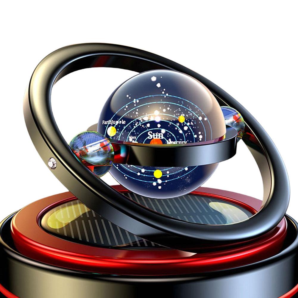 Освежитель воздуха для автомобиля на солнечных батареях, вращающийся диффузор для ароматерапии, диффузор эфирных масел для украшения автомобиля