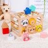 Shape Wooden Animal Color Blocks For Kids Diy Assembly Educational For Cognitive