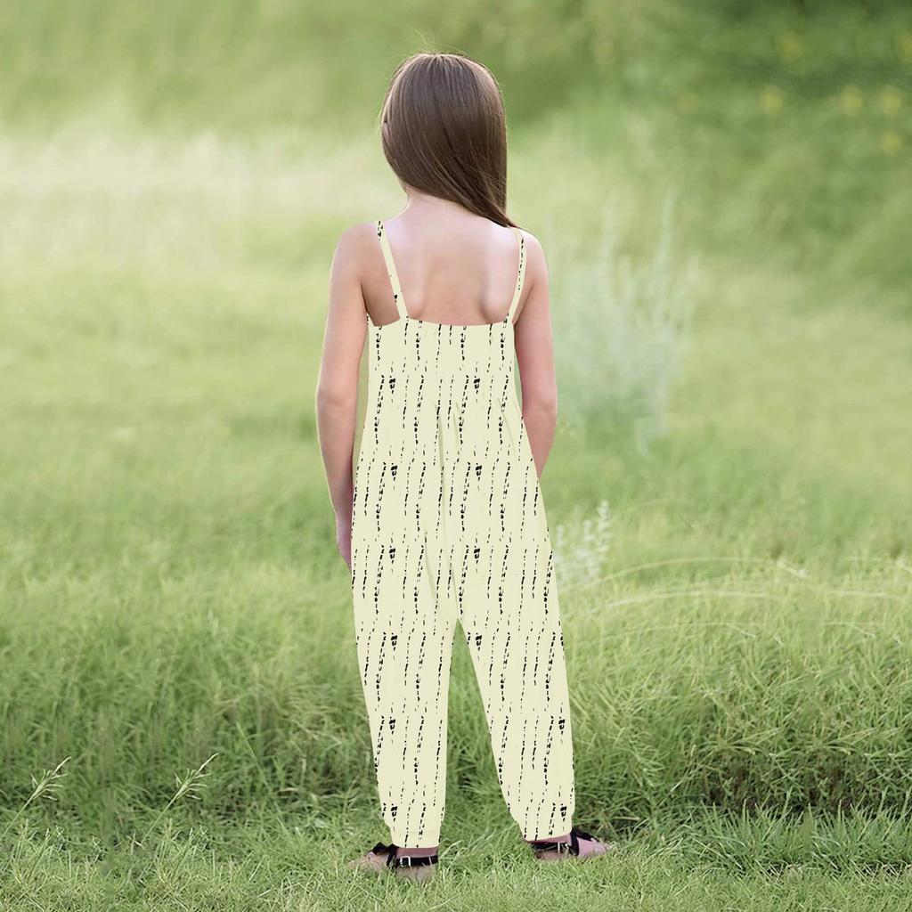 Toddler Kids Baby Girls Sleeveless Summer Romper Jumpsuit Playsuit Clothes