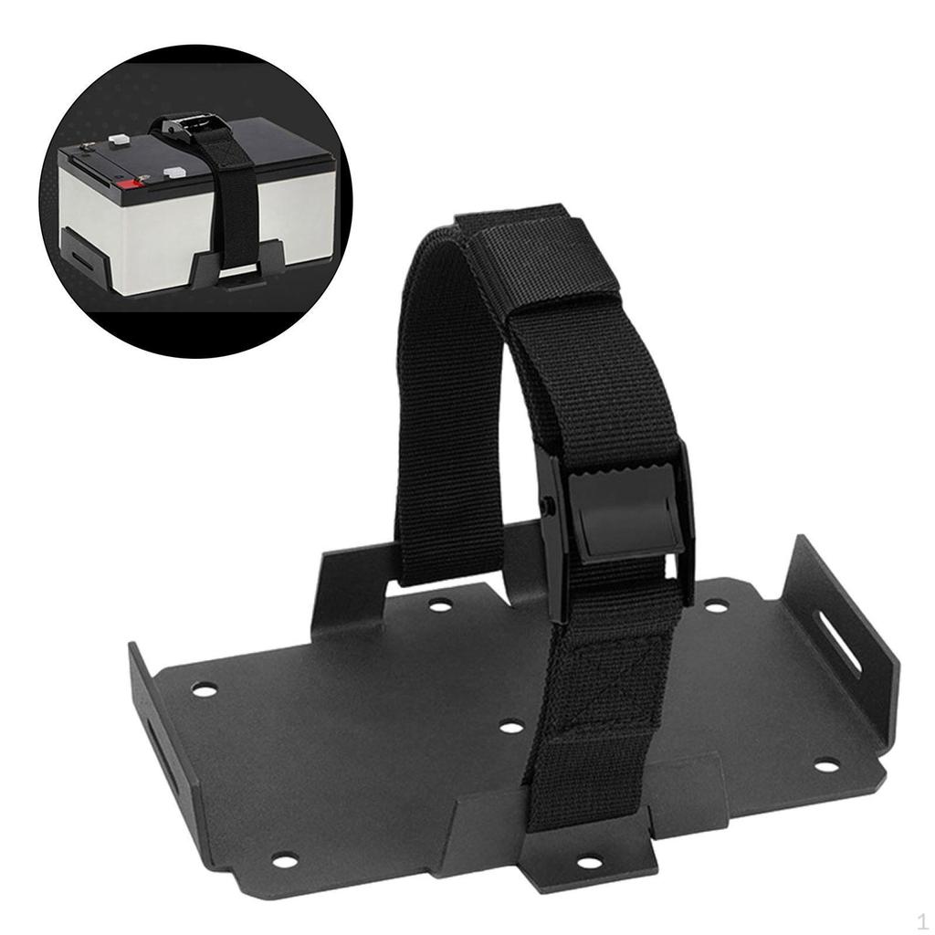 Battery Tray Mount Professional Direct Replaces Accessories with Adjustable Hold Down Strap