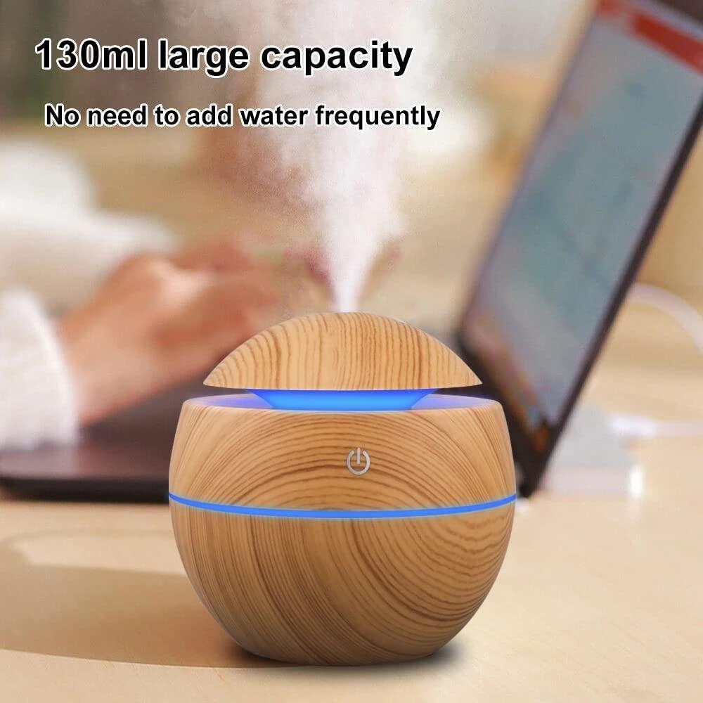 1PC Humidifier Electric Air Aroma Diffuser Wood Ultrasonic Air Humidifier Essential Oil Aromatherapy Cool Mist Maker for Bedroom