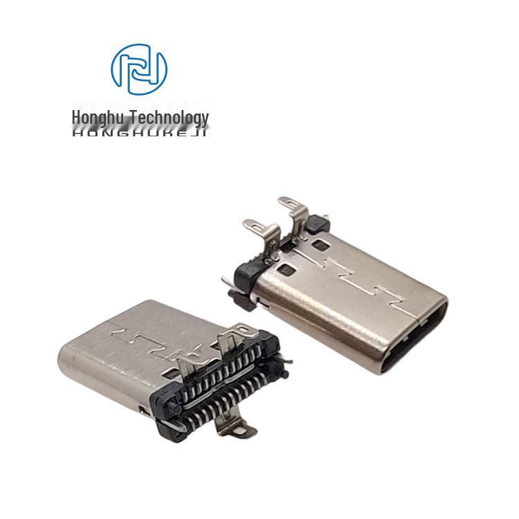 USB 3.1 Type-C Штекер 24 контакта Вертикальный SMD 3-контактный Разъем