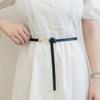Suit Thin Belt Women Slim Knotted Decorative Belt Women Black With Dress Sweater Waist
