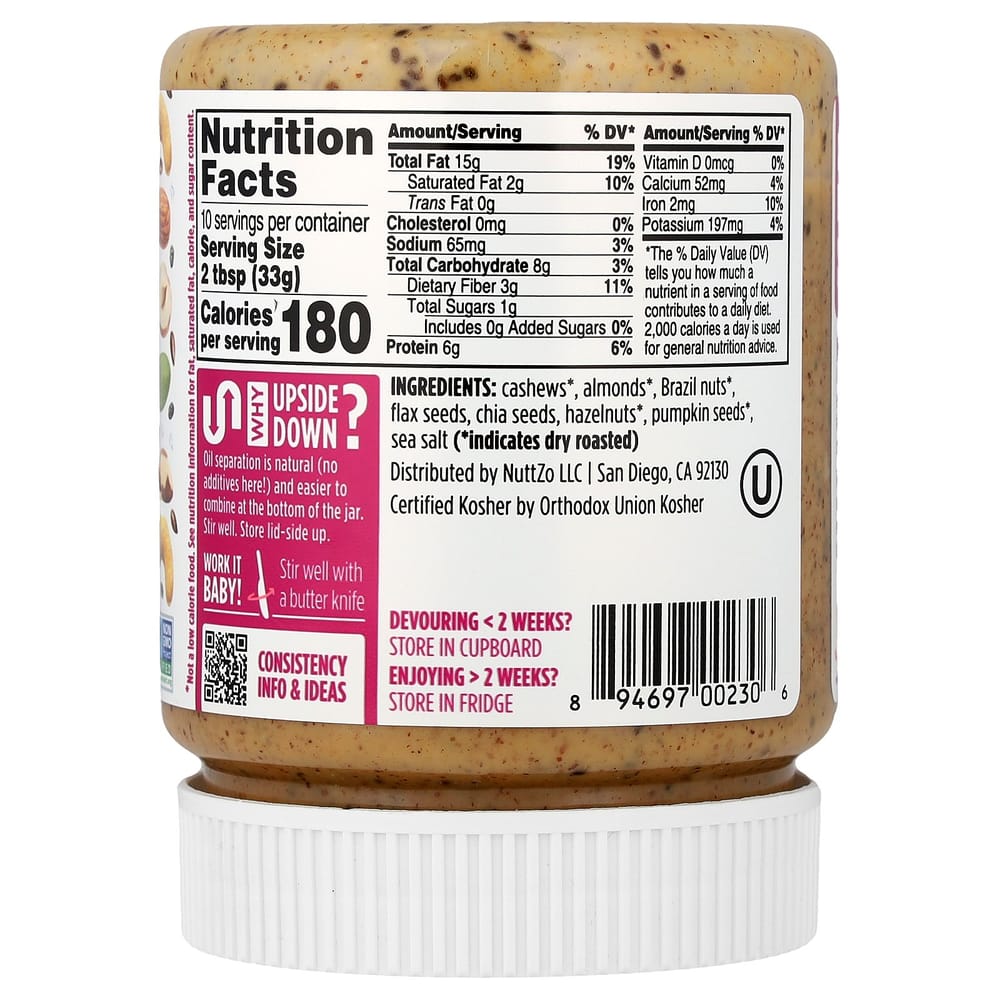 iHerb Paleo Power Fuel Crunch, 7 Kinds of Nuts & Seed Butter, 340g (12oz)