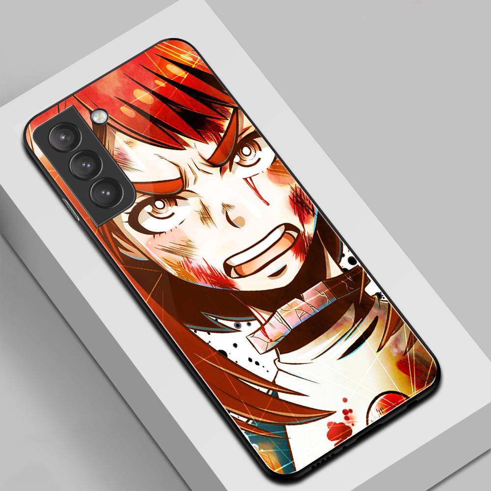 Bakugou Katsuki Scorch аниме для Samsung S22 стеклянный чехол S8 S9 S10 Note 8 9 10 S10e S20 S21 plus Ultra Cover My Hero Academia