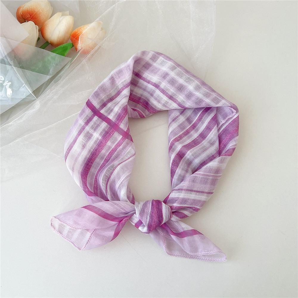 Маленький квадратный шарф из хлопка и льна, шелковый шарф, женский, весна и осень, новый стиль, художественный и универсальный, модный, темпераментный шарф-повязка на голову