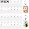 50pcs Acrylic Photo Frame Keyring Personalized Keychains Clear Picture Keychain As Gift Clear Blank Keyrings Picture Frame Keyring Plastic Keychain