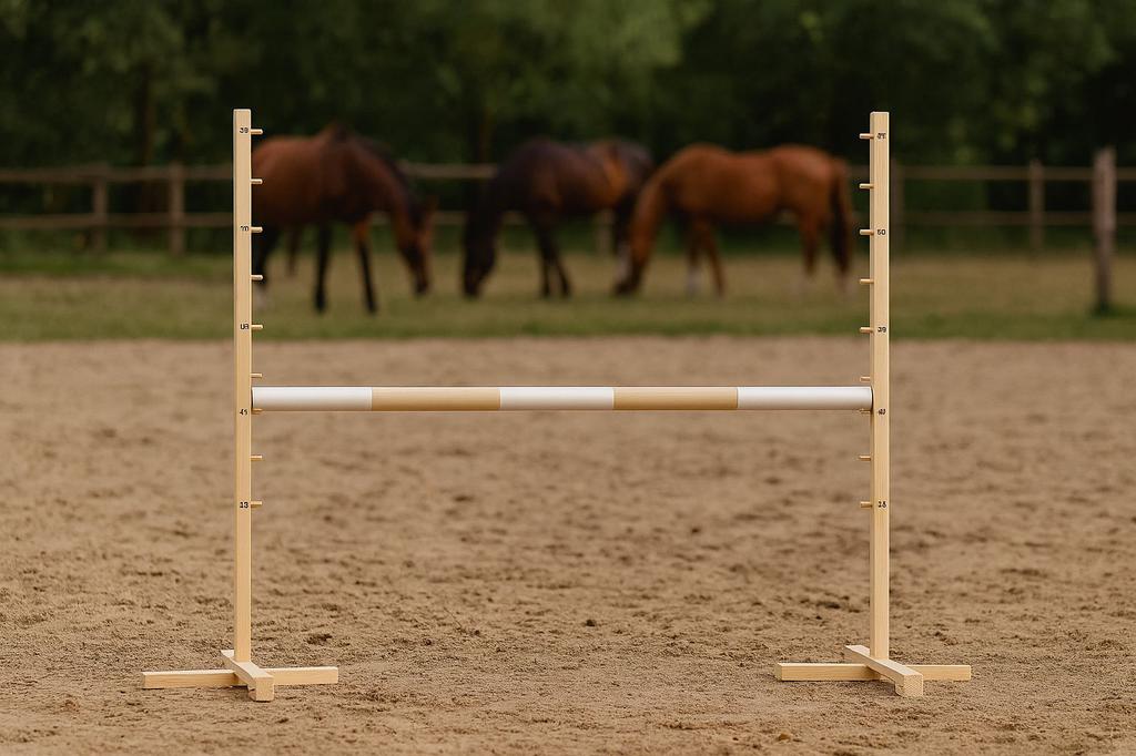 Hobby Horse Jumping Obstacle Beam - Beige - 120