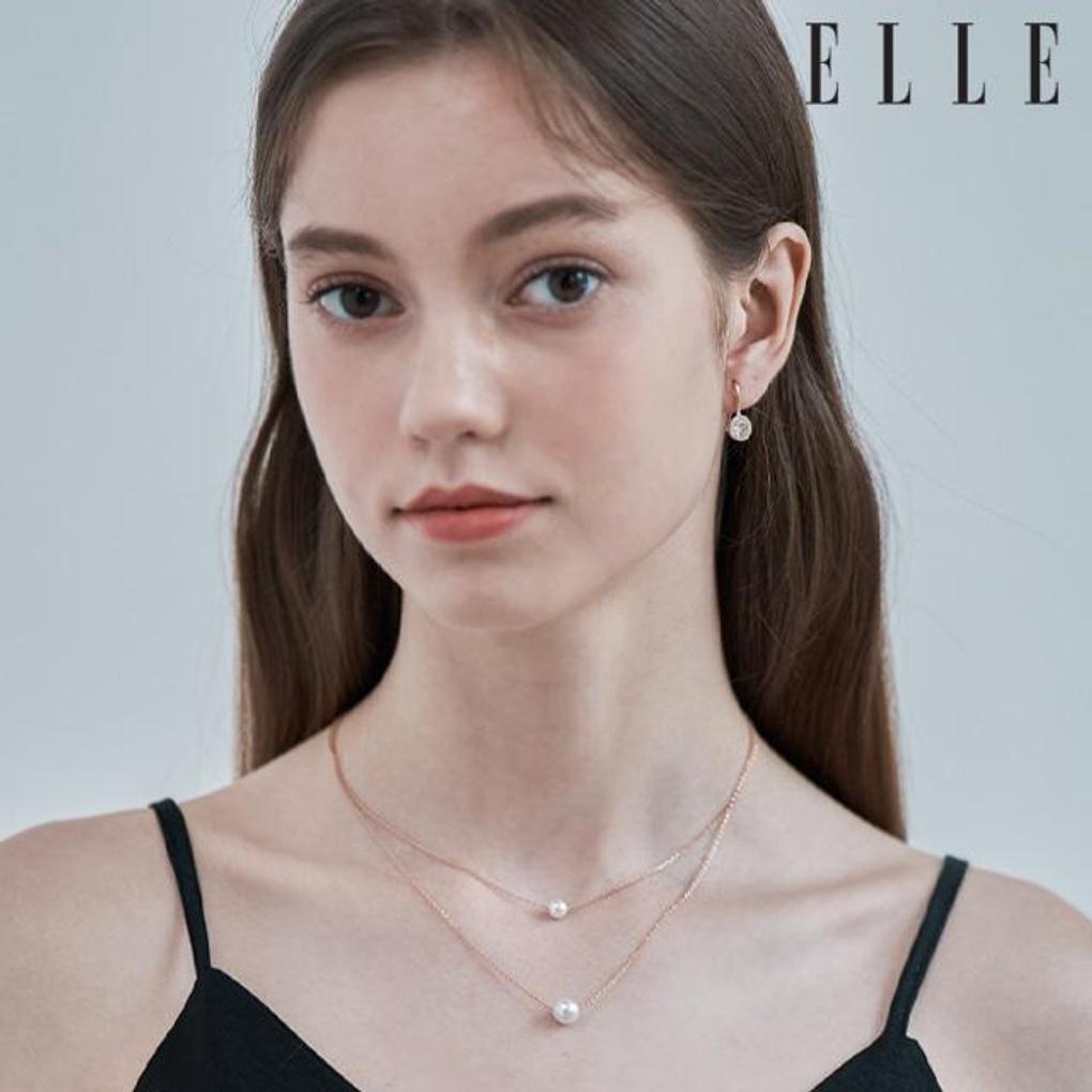 [ELLE Jewelry] Daily Pearl Layered Necklace ELBRNN200