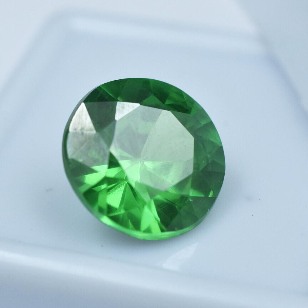 8.15 Ct Round Natural Green Garnet Loose Gemstones