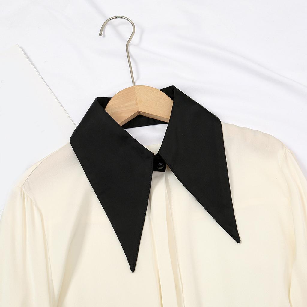 Insert Casual Shawl Collar Elegant Sweet False Collar Half Shirt for Lady Delicate Pointed Collar Casual Insert