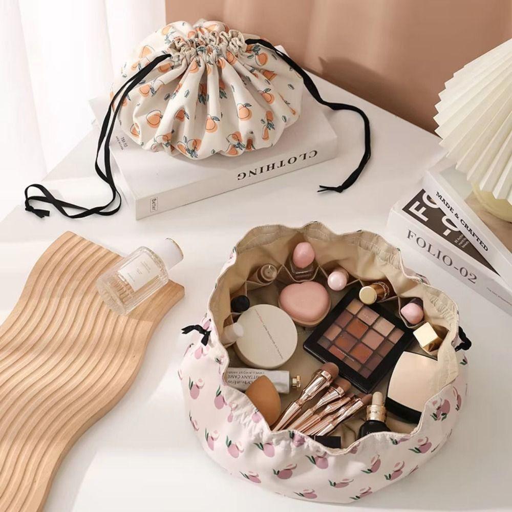 Drawstring Drawstring Makeup Bag Large Capacity Women's Wash Bag Convenient Cosmetic Bag  Daily Use