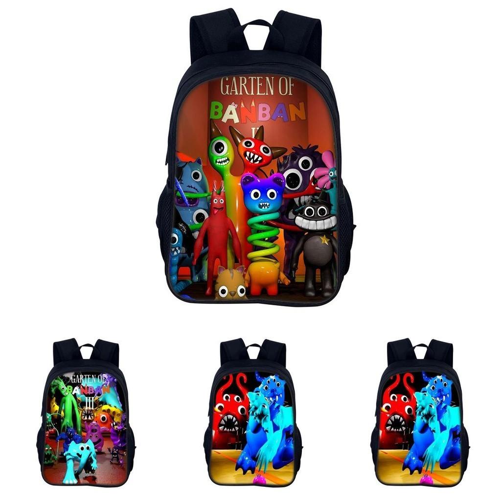 Garten Of Banban 3 40cm Lightweight Nylon Backpack With Adorable Cartoon Print Ideal For Kids In Grades 3-4